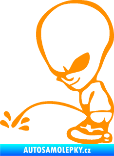 Samolepka Ufoun čůrá levá oranžová