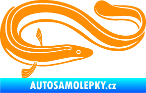 Samolepka Úhoř 001 pravá oranžová