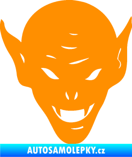 Samolepka Upír 002 pravá oranžová