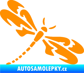 Samolepka Vážka 001 pravá oranžová