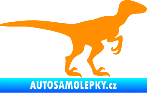 Samolepka Velociraptor 001 pravá oranžová