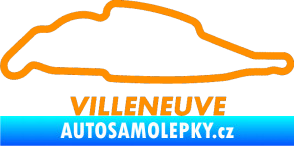 Samolepka Okruh Villeneuve oranžová