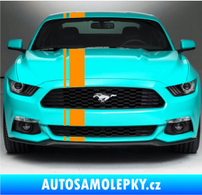 Samolepka Viper pruhy 2 cm + 12 cm oranžová