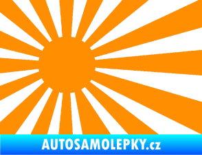 Samolepka Vlajka Japonsko 002 levá JDM oranžová