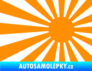 Samolepka Vlajka Japonsko 002 pravá JDM oranžová