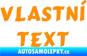 Samolepka Vlastní text - Cancun oranžová