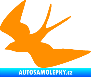 Samolepka Vlaštovka 001 levá oranžová