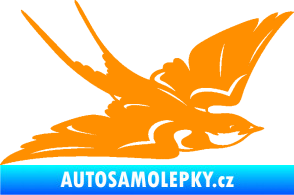 Samolepka Vlaštovka 002 pravá oranžová