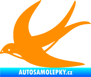 Samolepka Vlaštovka 004 levá oranžová