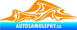 Samolepka Vlny 002 levá moře oranžová