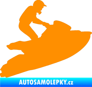 Samolepka Vodní skútr 001 pravá oranžová