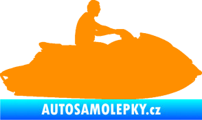 Samolepka Vodní skútr 003 pravá oranžová