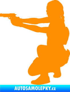 Samolepka Vojačka 001 levá oranžová