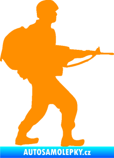 Samolepka Voják 016 pravá oranžová