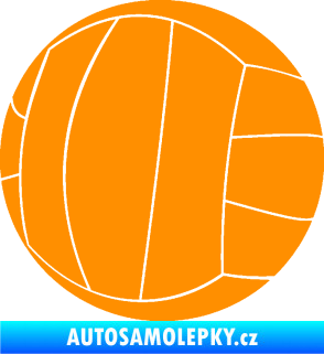 Samolepka Volejbalový míč 003 oranžová