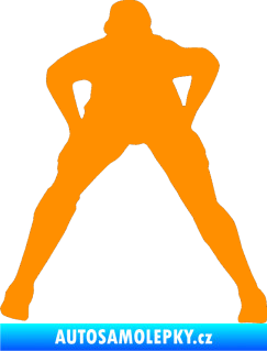 Samolepka Voleybal 003 levá oranžová