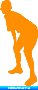 Samolepka Voleybal 004 levá oranžová