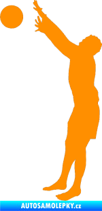 Samolepka Voleybal 006 levá oranžová