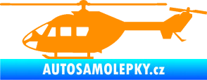Samolepka Vrtulník 001 levá helikoptéra oranžová