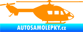 Samolepka Vrtulník 001 pravá helikoptéra oranžová