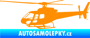 Samolepka Vrtulník 002 levá helikoptéra oranžová