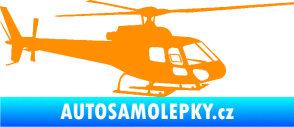 Samolepka Vrtulník 002 pravá helikoptéra oranžová
