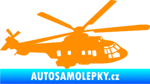Samolepka Vrtulník 003 pravá helikoptéra oranžová