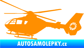 Samolepka Vrtulník 006 levá helikoptéra oranžová