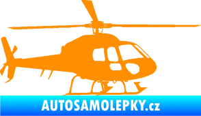 Samolepka Vrtulník 007 pravá helikoptéra oranžová