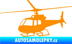 Samolepka Vrtulník 008 levá helikoptéra oranžová