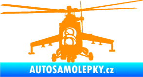 Samolepka Vrtulník 009 levá helikoptéra oranžová