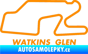 Samolepka Okruh Watkins Glen International oranžová