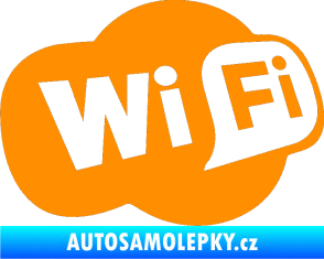 Samolepka Wifi 002 oranžová