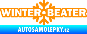 Samolepka Winter beater oranžová