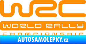 Samolepka WRC -  World Rally Championship oranžová