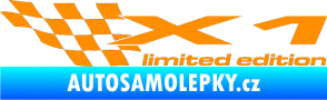 Samolepka X1 limited edition levá oranžová