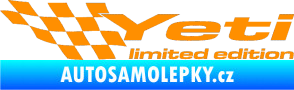 Samolepka Yeti limited edition levá oranžová