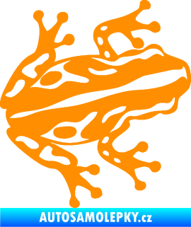Samolepka Žába 002 pravá oranžová