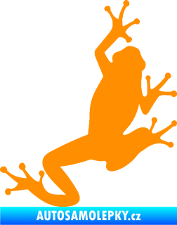 Samolepka Žába 004 pravá oranžová