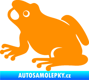 Samolepka Žába 007 levá oranžová