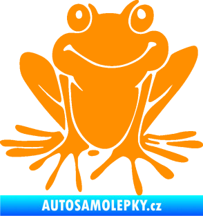 Samolepka Žába 008 pravá oranžová
