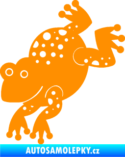 Samolepka Žába 009 levá oranžová