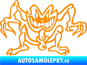 Samolepka Žabák levá oranžová