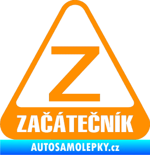Samolepka Začátečník oranžová