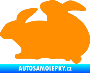 Samolepka Zajíci sex levá oranžová