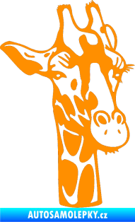 Samolepka Žirafa 001 pravá oranžová