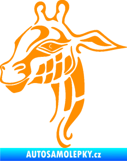 Samolepka Žirafa 003 levá oranžová