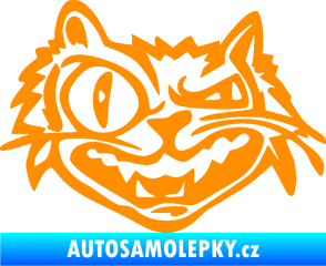 Samolepka Zlý kocour levá oranžová