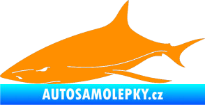 Samolepka Žralok 008 levá oranžová
