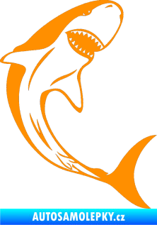 Samolepka Žralok 010 pravá oranžová